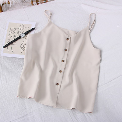 Új modell női felső, vékony pántokkal és gombokkal