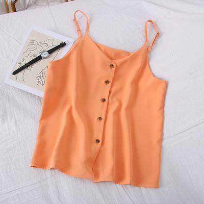 Új modell női felső, vékony pántokkal és gombokkal