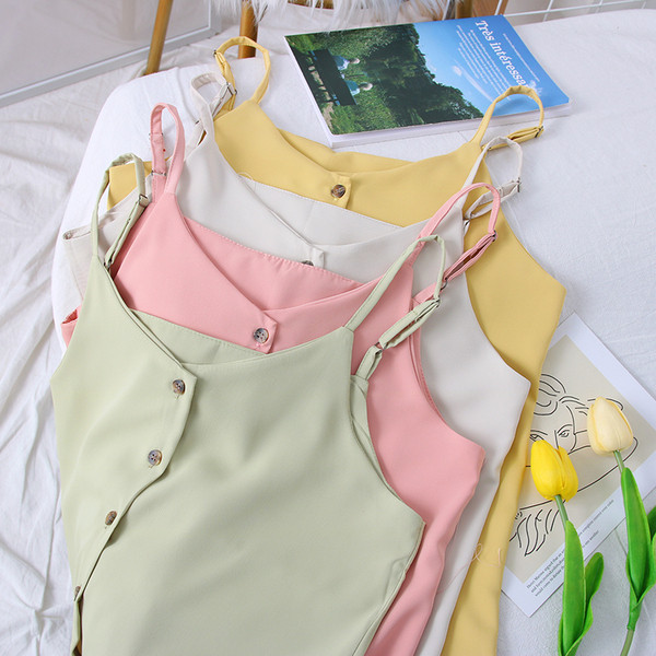 Új modell női felső, vékony pántokkal és gombokkal