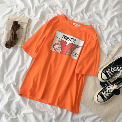 Novi model ženske majice s aplikacijom i ovalnim izrezom