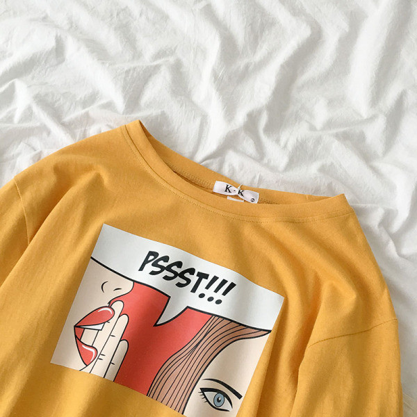 Novi model ženske majice s aplikacijom i ovalnim izrezom