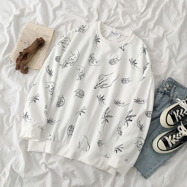 Bluză casual de damă în alb, cu decolteu rotund