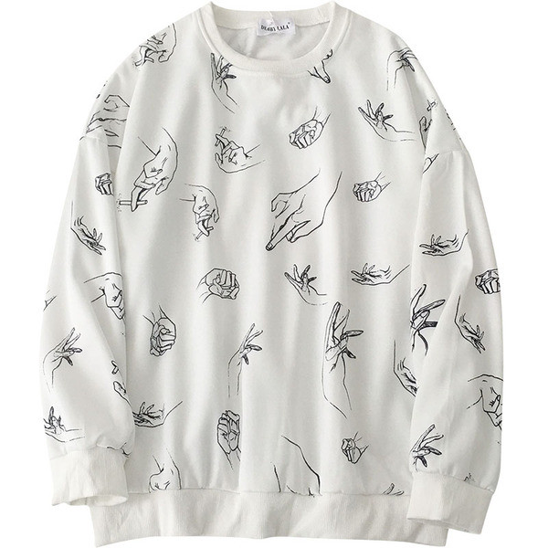 Bluză casual de damă în alb, cu decolteu rotund