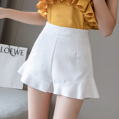 Lezser női rövidnadrág szabású modell magas derékkal