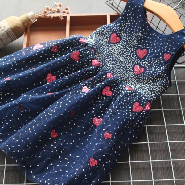 Rochie moderna pentru copii cu paiete pentru fete