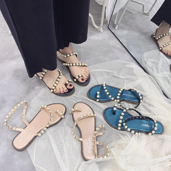 Lameda talla ja pärlielemendiga vabaaja naiste suvised sandaalid