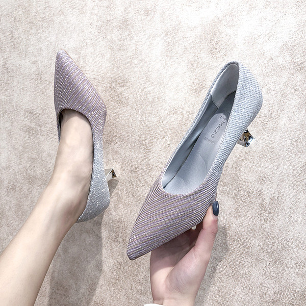 Pantofi eleganti de dama cu particule stralucitoare