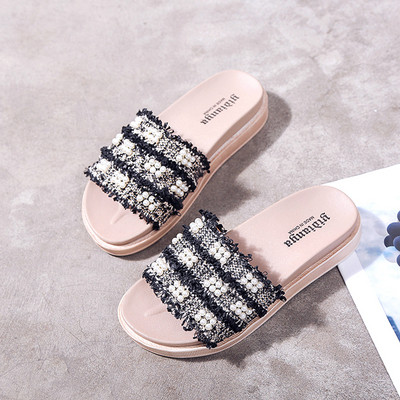 Papuci casual de vara de dama cu talpa plata