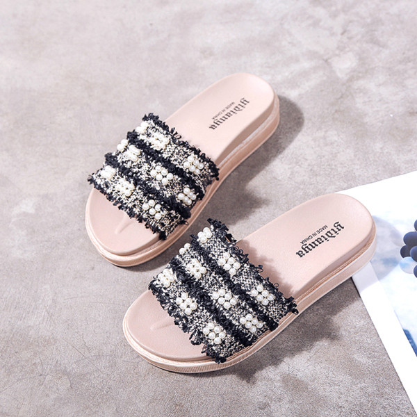 Papuci casual de vara de dama cu talpa plata