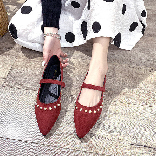 Pantofi casual dama din piele intoarsa ecologica cu talpa plata