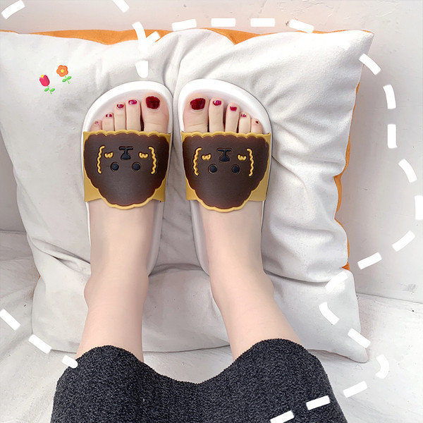 Női hétköznapi papucs lapos gumitalppal