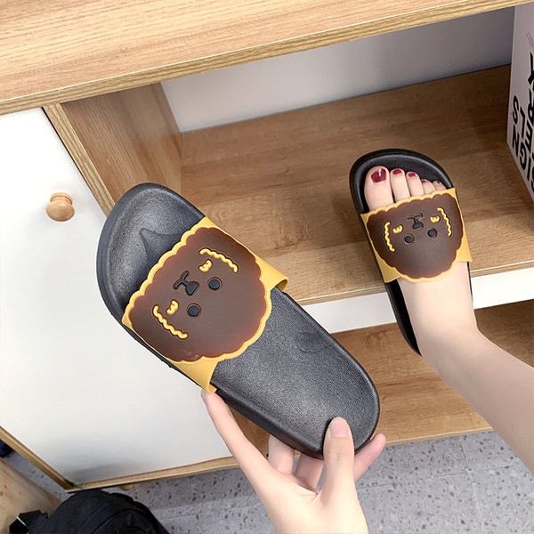 Női hétköznapi papucs lapos gumitalppal