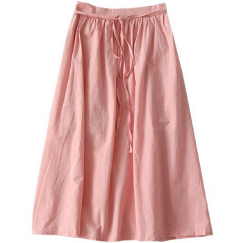 Ležerna ženska suknja s vezicama i visokim strukom