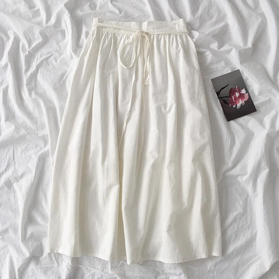 Ležerna ženska suknja s vezicama i visokim strukom