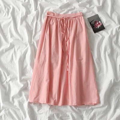 Ležerna ženska suknja s vezicama i visokim strukom