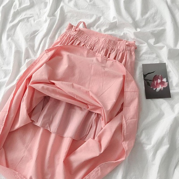 Ležerna ženska suknja s vezicama i visokim strukom