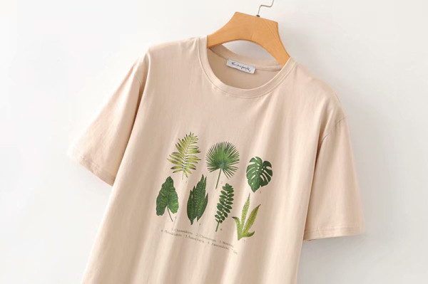 Nyári alkalmi női póló nyomtatással