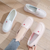 Pantofi casual dama din piele cu talpa plate