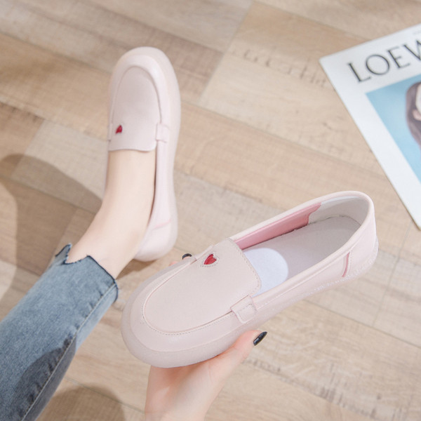 Pantofi casual dama din piele cu talpa plate