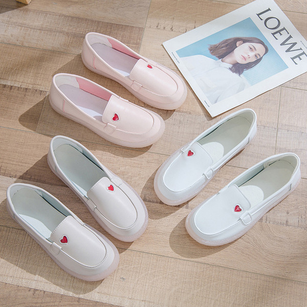 Pantofi casual dama din piele cu talpa plate