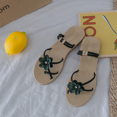 Sandale de dama de vara intre varf si talpa plata