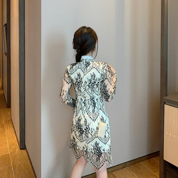 Elegáns női rövid csipkeruha