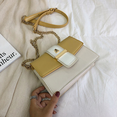 Geanta de dama moderna din piele ecologica cu inchidere metalica