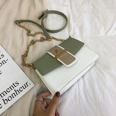 Geanta de dama moderna din piele ecologica cu inchidere metalica