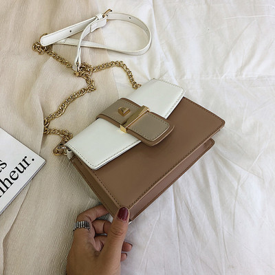 Geanta de dama moderna din piele ecologica cu inchidere metalica