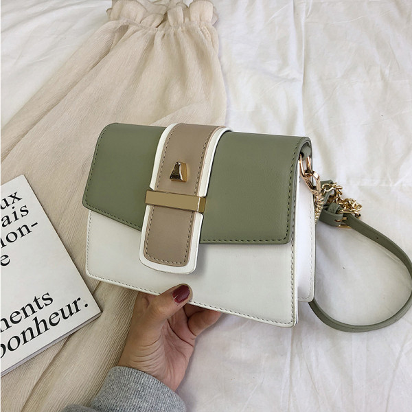 Geanta de dama moderna din piele ecologica cu inchidere metalica