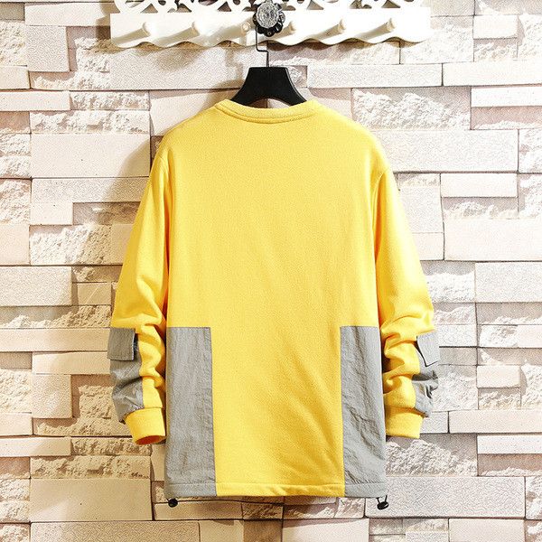 Bluză casual pentru bărbați, cu mâneci lungi și fermoare