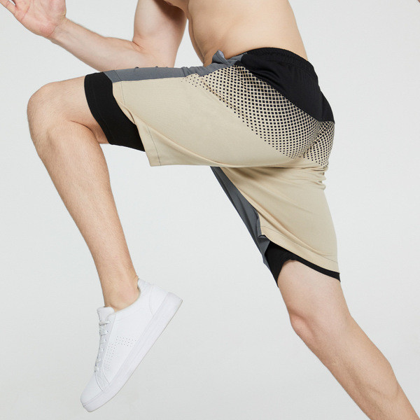 Pantaloni scurți casual pentru bărbați, cu buzunare și cravate