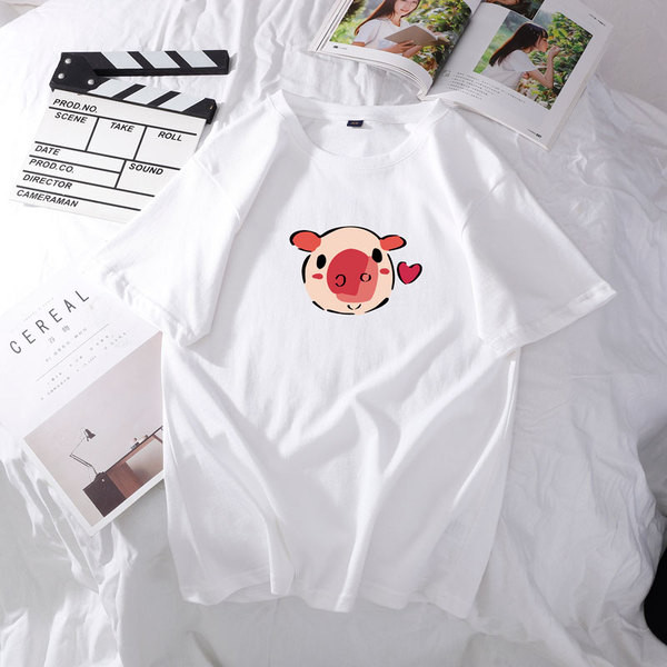 Tricou casual dama model larg cu aplicatie si decolteu oval