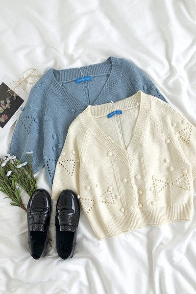 Vesta scurta de dama cu decolteu spitz