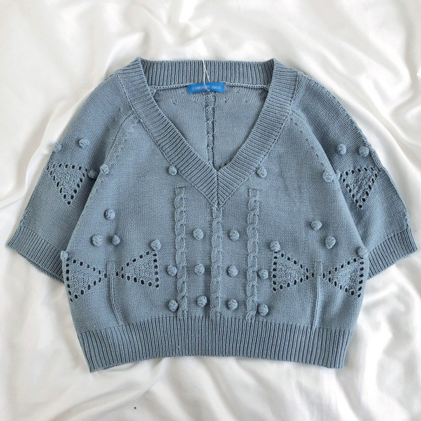 Vesta scurta de dama cu decolteu spitz