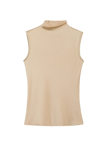 Actual maiou de damă cu guler semi-înalt