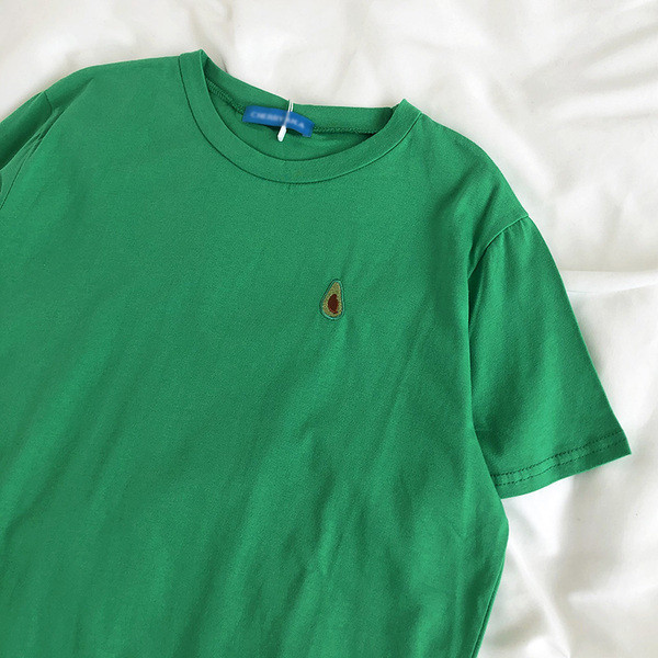 Tricou dama cu broderie si decolteu oval