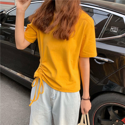 Női póló rövid ujjal és nyakkendővel