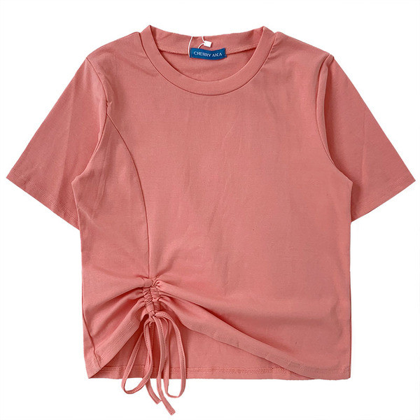 Női póló rövid ujjal és nyakkendővel