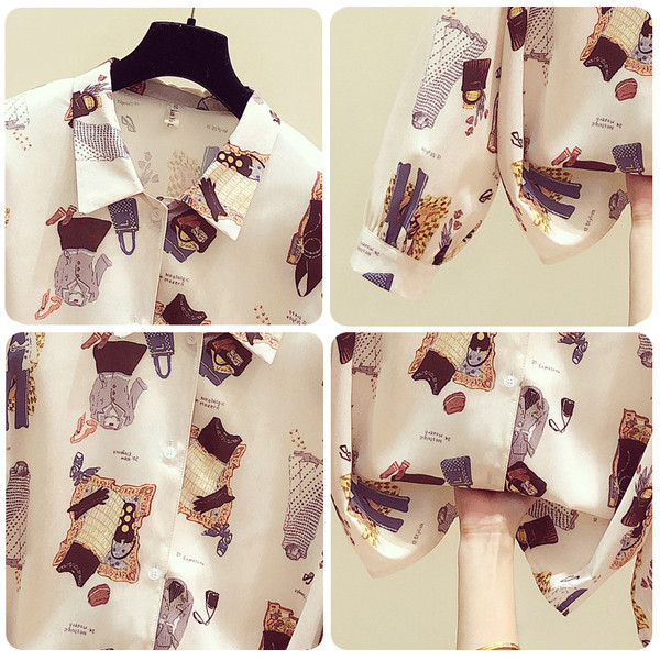 Cămașă modernă de damă cu guler și nasturi clasici