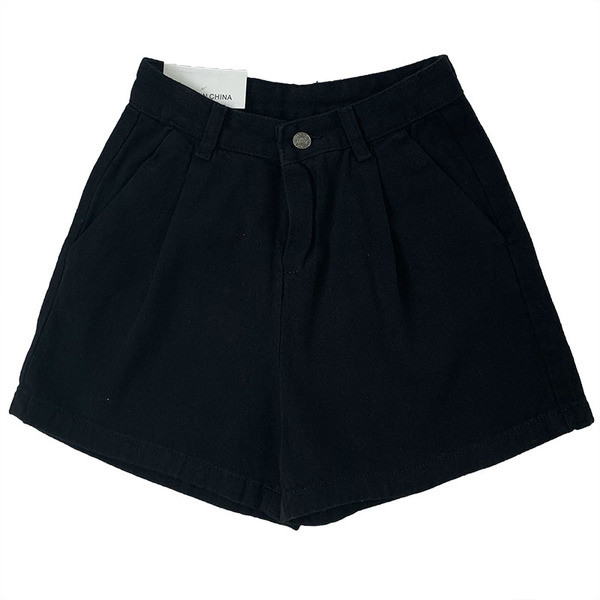 Blugi retro de dama scurti cu talie inalta