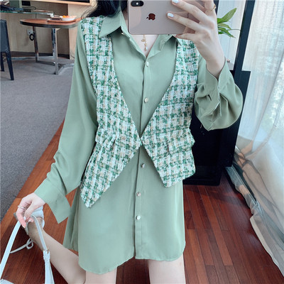 Női ruha hosszú ujjal + kardigán