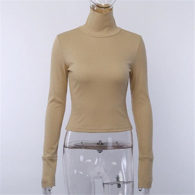 Ženska casual bluza s dugim rukavima i polo kragnom