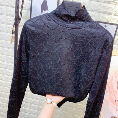 Ženska moderna bluza dugih rukava i visoke kragne