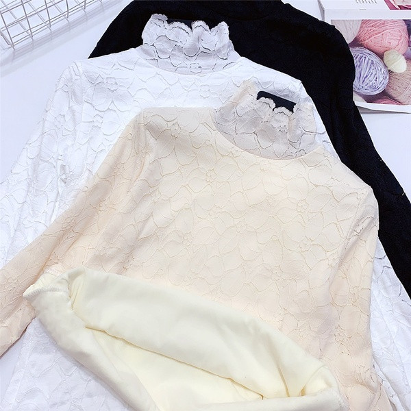 Ženska moderna bluza dugih rukava i visoke kragne