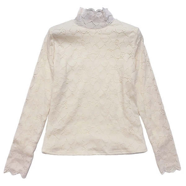 Ženska moderna bluza dugih rukava i visoke kragne