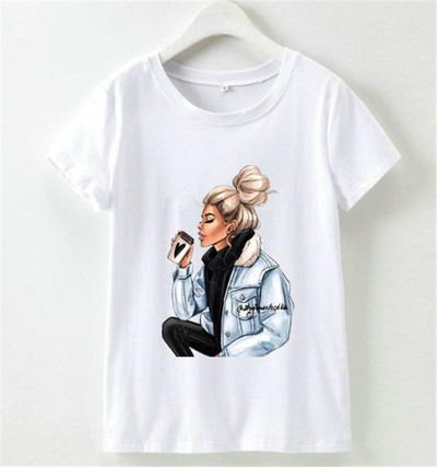 Tricou casual de dama cu maneca scurta si aplicatie colorata