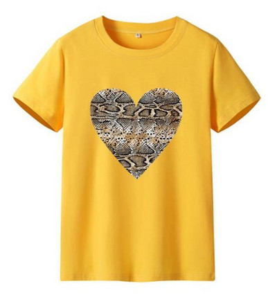 Tricou casual dama cu aplicatie si maneci scurte