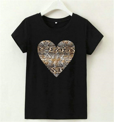 Tricou casual dama cu aplicatie si maneci scurte