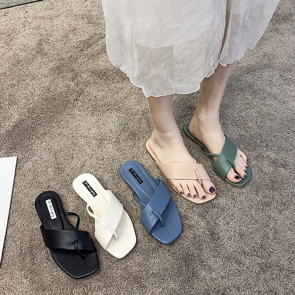 Papuci eleganti de dama din piele ecologica cu talpa plata